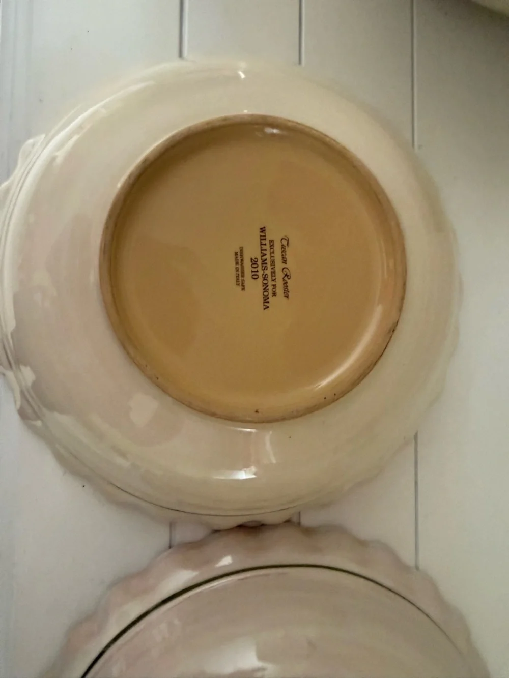 Williams Sonoma Tuscan Rooster Ceramic Bowls Set 2